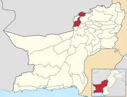 Map of  with Kila Abdullah District District highlighted