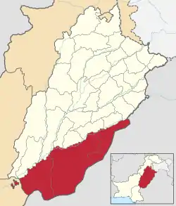 Map of Bahawalpur Division