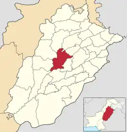 Map of Jhang District