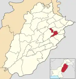 Map of Nankana Sahib District