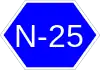 National Highway 25 shield}}