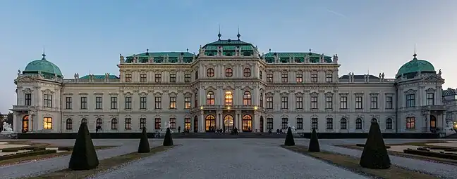 Upper Belvedere, Vienna, by Johann Lukas von Hildebrandt, 1717–1723