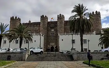 Parador de Zafra located in a Gothic castle.
