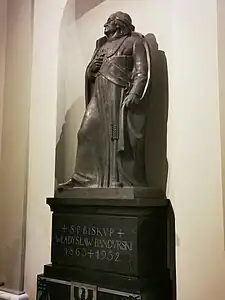 Monument to bishop Władysław Bandurski in the Vilnius Cathedral crypt (1938)