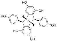 Chemical structure of pallidol