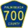 County Road 700 marker
