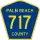 County Road 717 marker