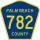 County Road 782 marker