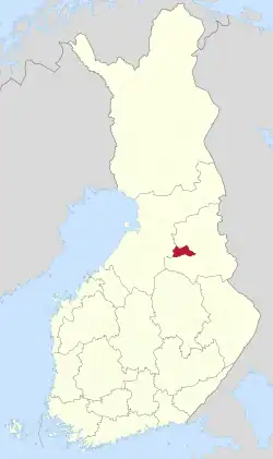 Location of Paltamo in Finland