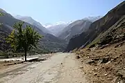 Pamir highway in Tajikistan