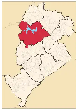 Location of Pampulha in Belo Horizonte