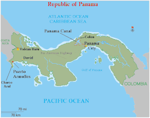 Puerto Armuelles global positioning