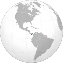 Panama (orthographic projection)