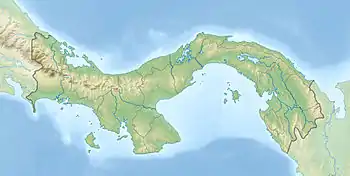 Map showing the location of Coiba National Park