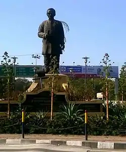 Pt. Deendayal Upadhyay statue at Pt. Deendayal Upadhyay Square (Bapat Square), Sukhliya, Indore