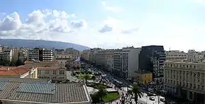 Panepistimiou Street from above