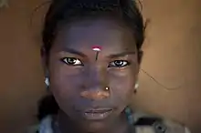 Paniya tribal girl from Kerala in southern India