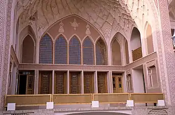 A fine example of a Panj-dari seen from the main balcony of the Amerian House