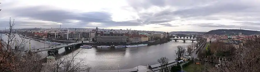 Panoramic view of the river