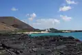 Panorama of the east side (Note the older sand & vegetation in the background and newer hardened lava in the foreground)