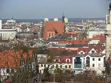 View of Bydgoszcz Cathedral from Aleja Górska