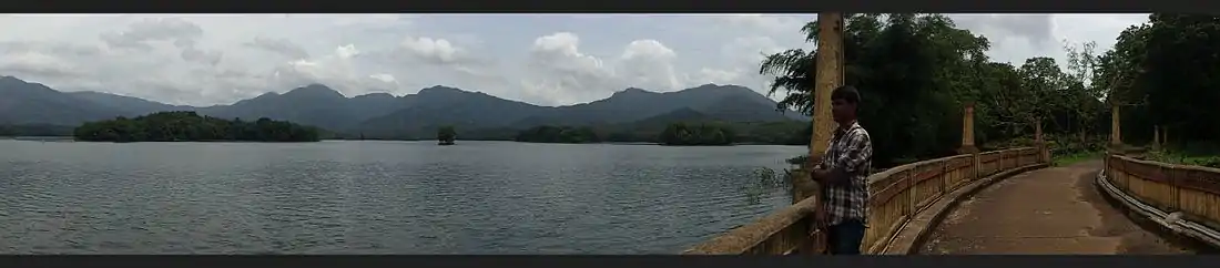 Panoramic view of Mangalam Dam