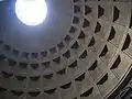The oculus of the Pantheon, Rome