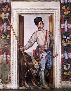 Nobleman in Hunting Attire, Villa Barbaro