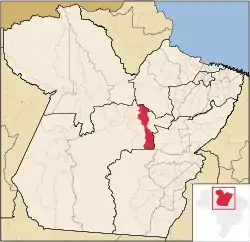 Location in Pará  state