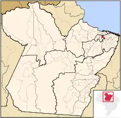 Location of Castanhal in the State of Pará