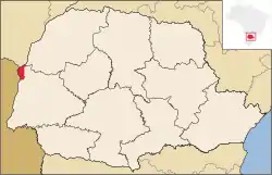 Location in Paraná  state