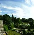 View of the lower park from the terrace