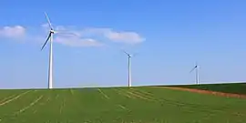 The wind farm in Grimault