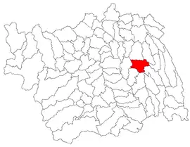 Location in Bacău County