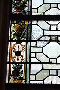 Detail of border of stained glass