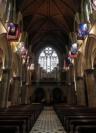 Nave and part of the organ