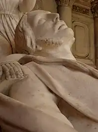 Detail of cenotaph of the Duke