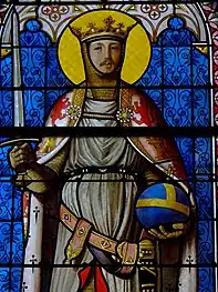 Detail of Saint Louis (Louis IX of France), with features of Duke Ferdinand