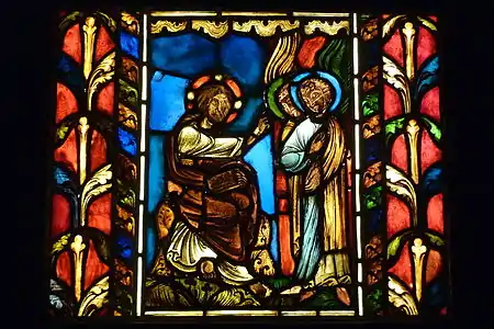 Stained glass from the church