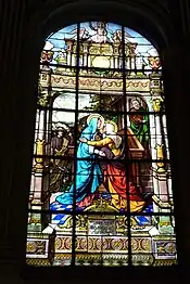 "Visitation of the Virgin", signed by Lusson and Lefevre, (1874-75).