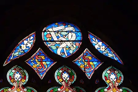 Stained glass of the choir