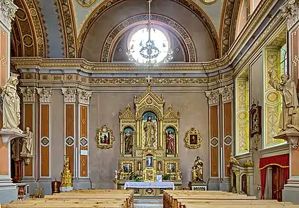The chapel dedicated to the Sacred Heart of Jesus