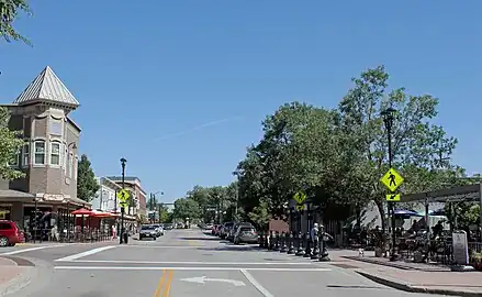 Mainstreet in downtown Parker