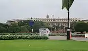 Sansad Bhavan - Parliament of India as seen from the Rajpath