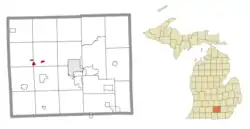 Location within Jackson County