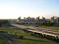 The Cámpora Freeway and the Soldati housing complex