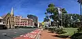 Bus lane in Church Street, Parramatta, Australia