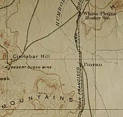 Map of Nevada and Parran