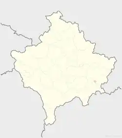 Parteš is located in Kosovo