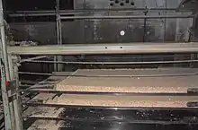 Particle board manufacturing process